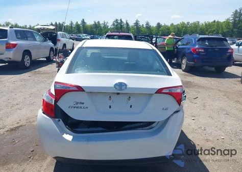 2016 Toyota Corolla Le from USA, damaged, VIN 2T1BURHE4GC522566